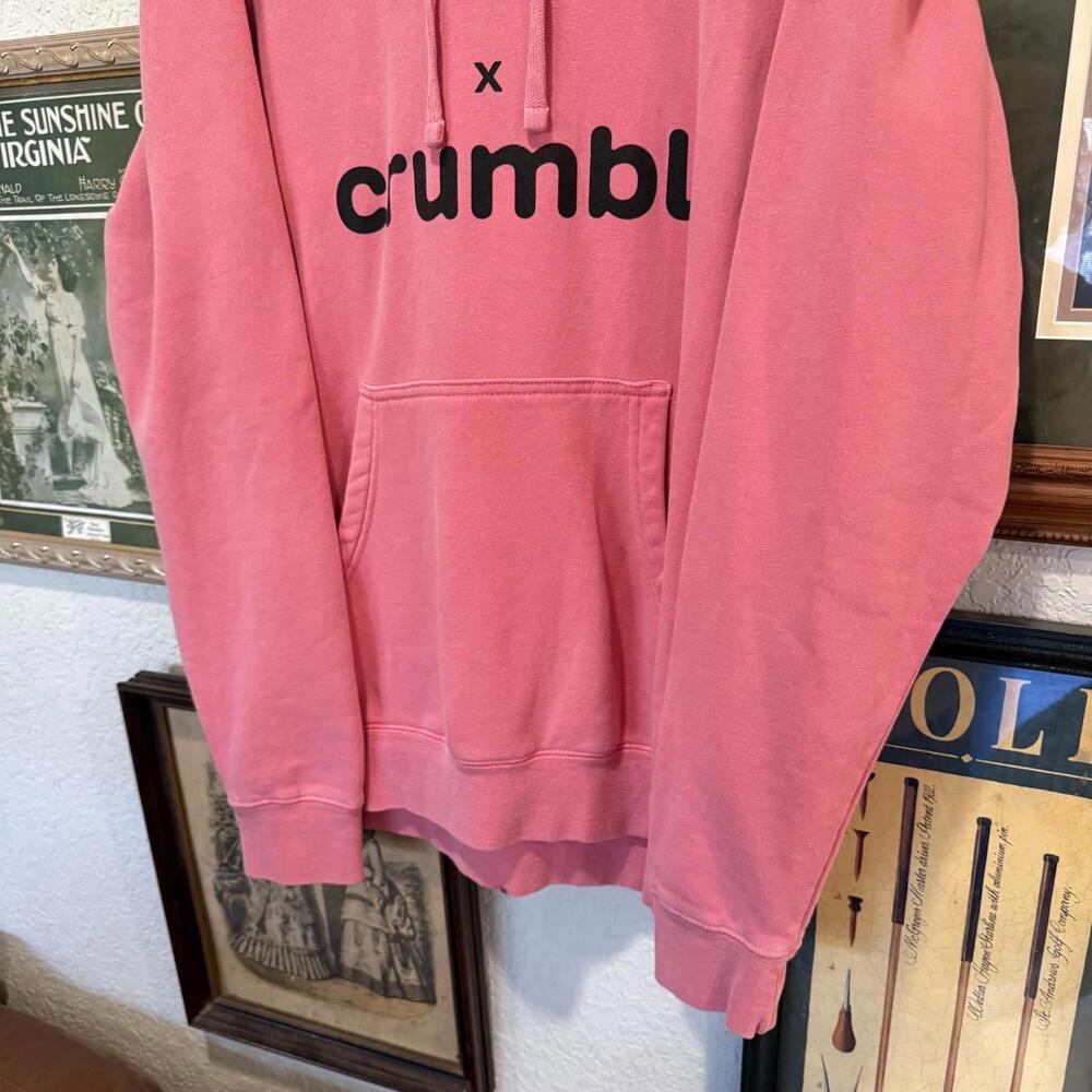 NWOT Crumbl‎ Cookies x Dove RARE Pink Designer Hoodie Size Men’s Large - Picture 3 of 5